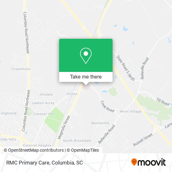 RMC Primary Care map