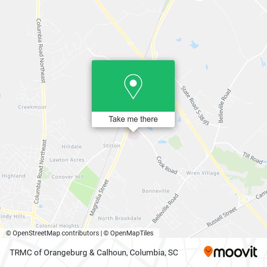 TRMC of Orangeburg & Calhoun map