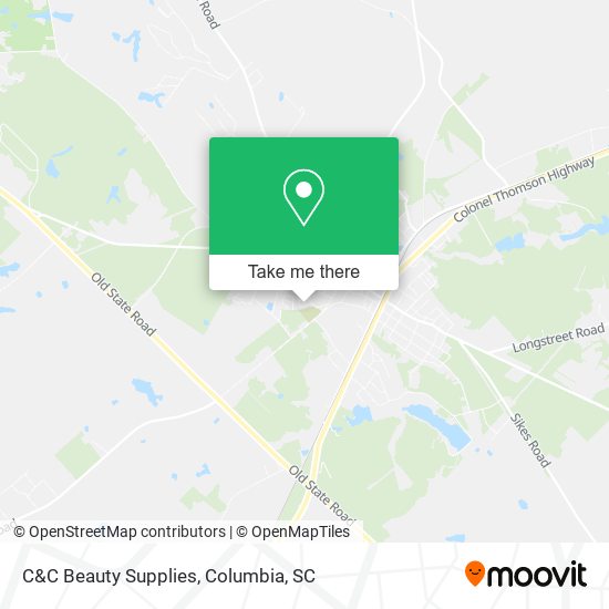 Mapa de C&C Beauty Supplies