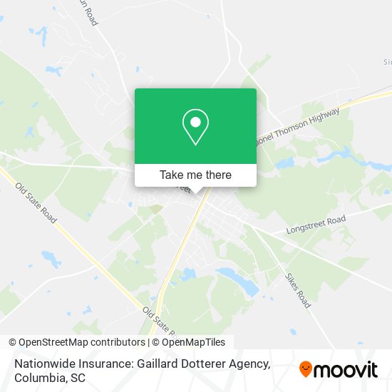 Mapa de Nationwide Insurance: Gaillard Dotterer Agency