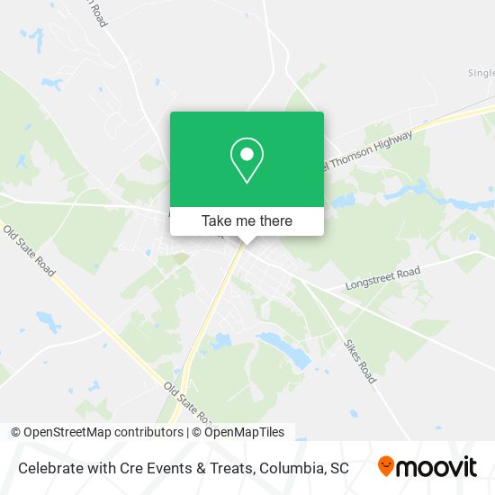Celebrate with Cre Events & Treats map