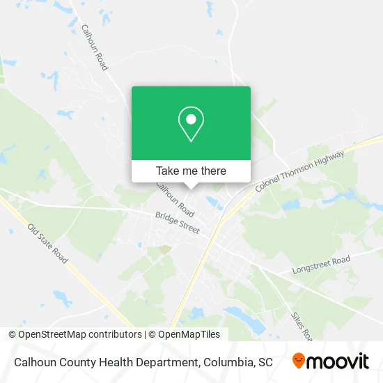 Calhoun County Health Department map