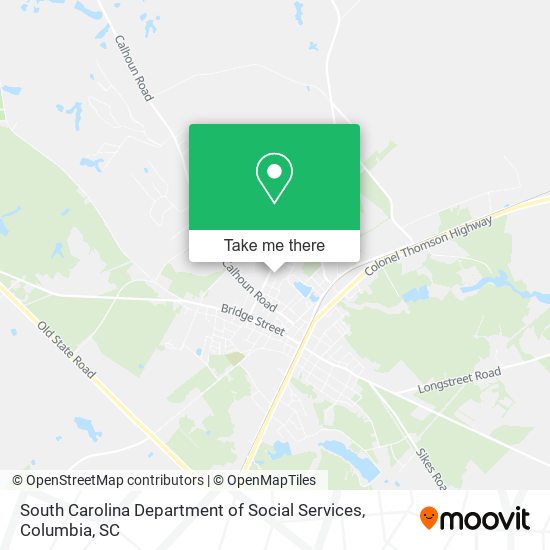 South Carolina Department of Social Services map