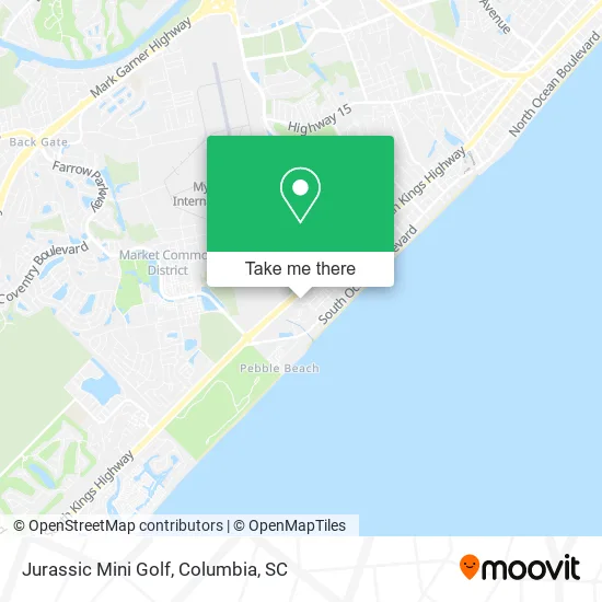 Jurassic Mini Golf map