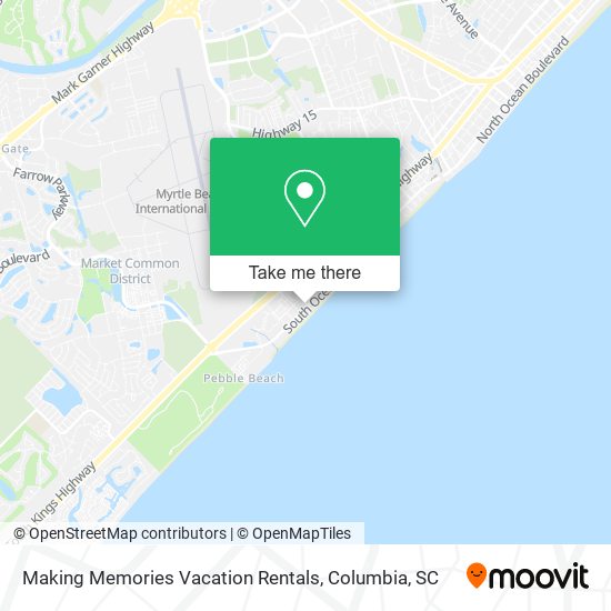 Making Memories Vacation Rentals map