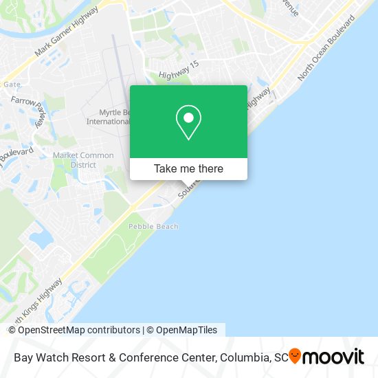 Bay Watch Resort & Conference Center map