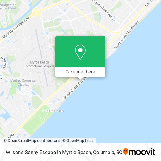 Mapa de Wilson's Sonny Escape in Myrtle Beach