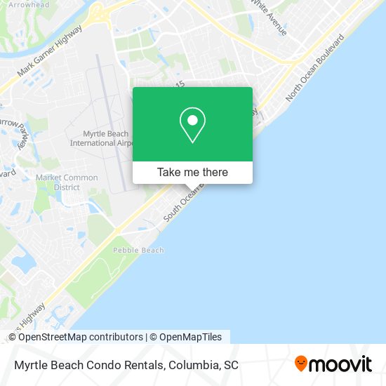 Myrtle Beach Condo Rentals map