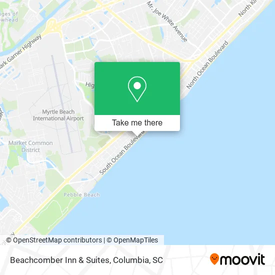 Beachcomber Inn & Suites map