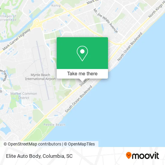 Elite Auto Body map