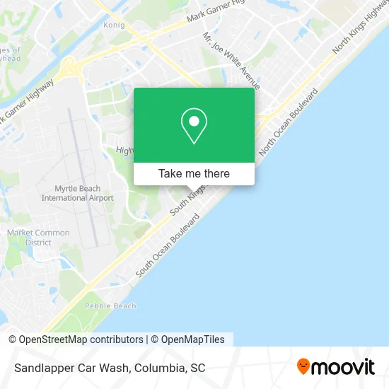 Sandlapper Car Wash map