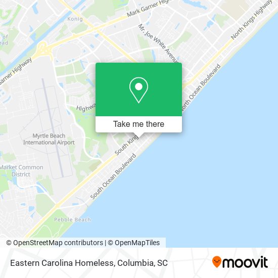 Eastern Carolina Homeless map