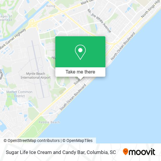 Sugar Life Ice Cream and Candy Bar map