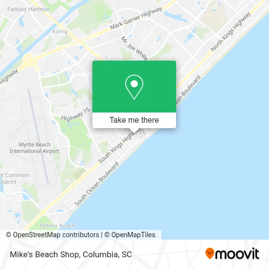 Mike's Beach Shop map