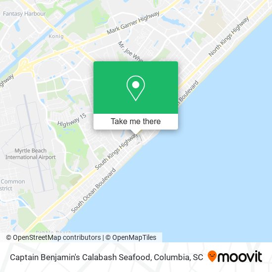 Mapa de Captain Benjamin's Calabash Seafood