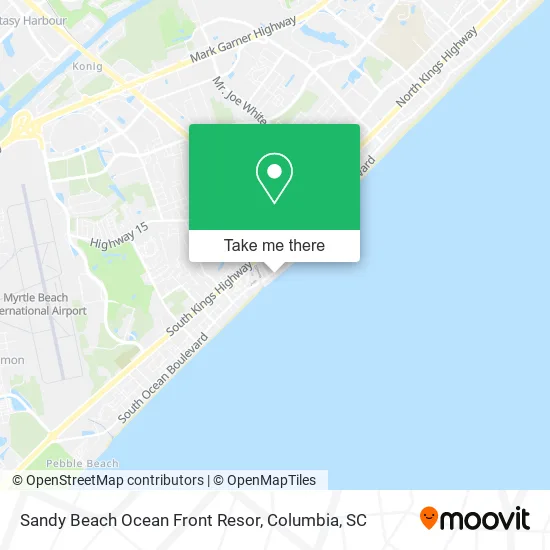 Sandy Beach Ocean Front Resor map