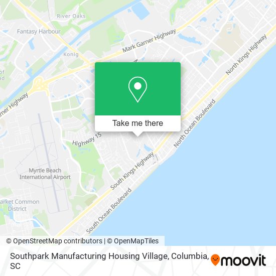 Southpark Manufacturing Housing Village map