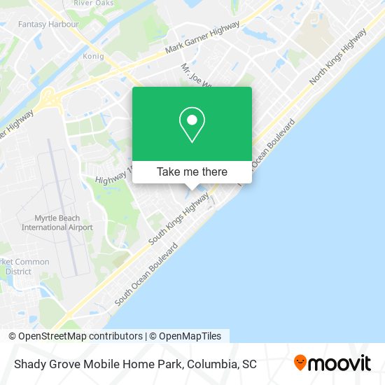 Mapa de Shady Grove Mobile Home Park