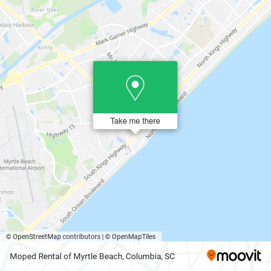 Moped Rental of Myrtle Beach map