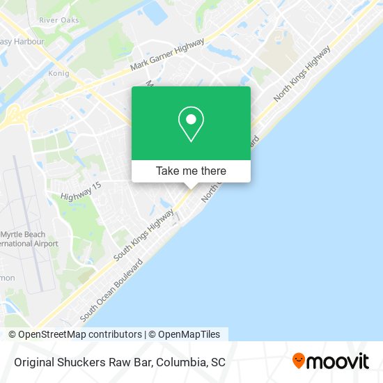 Mapa de Original Shuckers Raw Bar