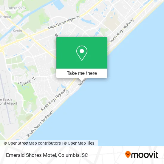 Emerald Shores Motel map
