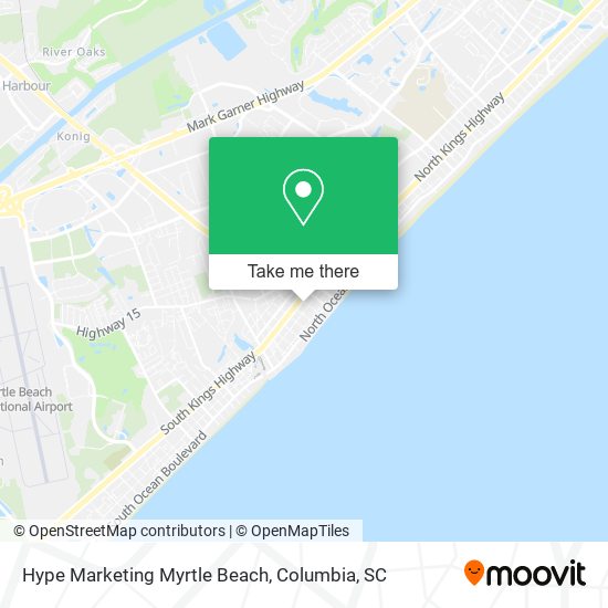 Hype Marketing Myrtle Beach map