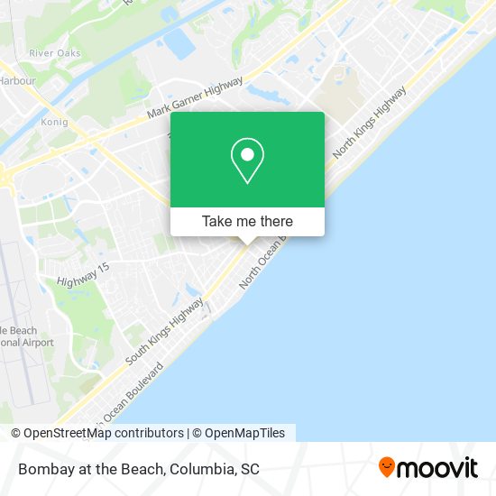 Bombay at the Beach map