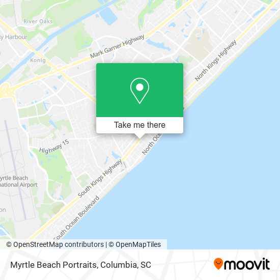 Myrtle Beach Portraits map