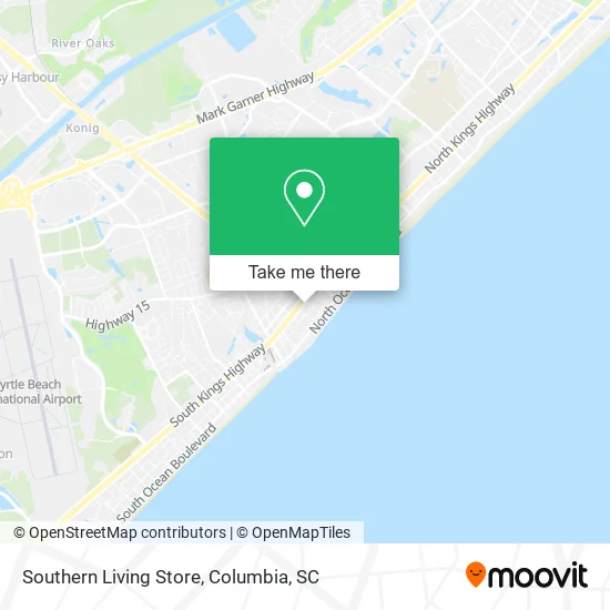 Southern Living Store map