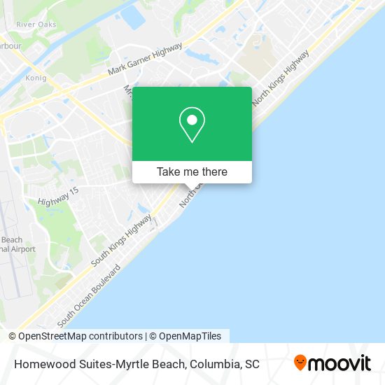 Homewood Suites-Myrtle Beach map
