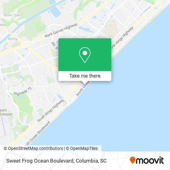 Sweet Frog Ocean Boulevard map