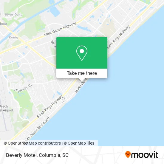 Beverly Motel map