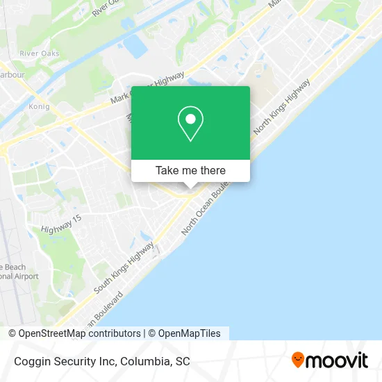 Coggin Security Inc map