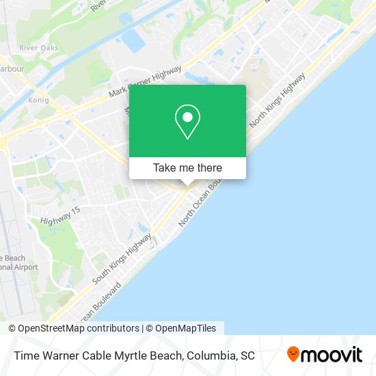 Mapa de Time Warner Cable Myrtle Beach