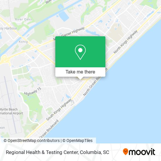 Mapa de Regional Health & Testing Center