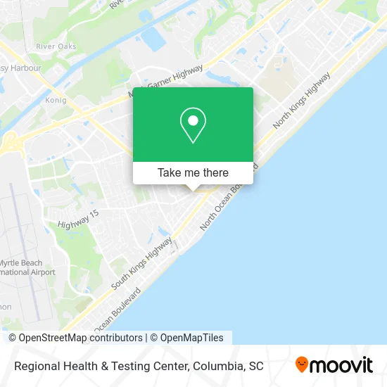 Regional Health & Testing Center map