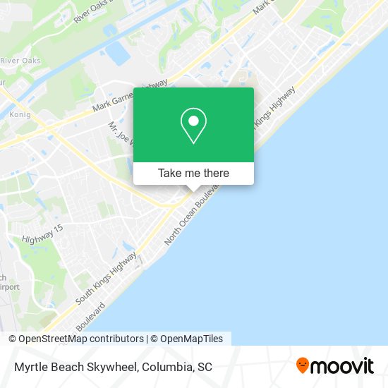 Mapa de Myrtle Beach Skywheel