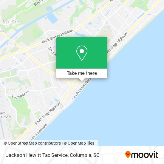 Jackson Hewitt Tax Service map