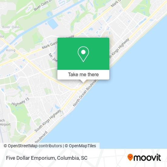 Mapa de Five Dollar Emporium