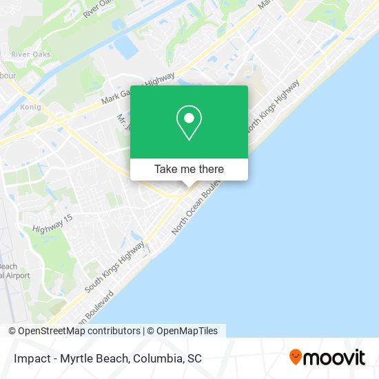 Mapa de Impact - Myrtle Beach