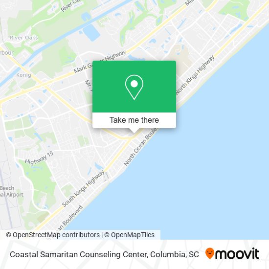 Mapa de Coastal Samaritan Counseling Center