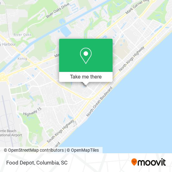 Food Depot map