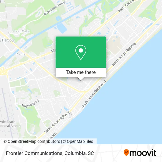 Frontier Communications map