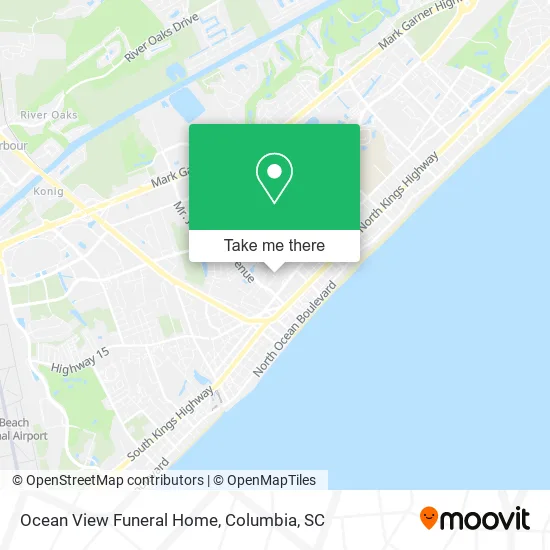 Ocean View Funeral Home map