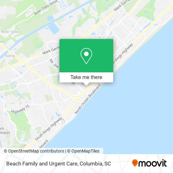 Mapa de Beach Family and Urgent Care