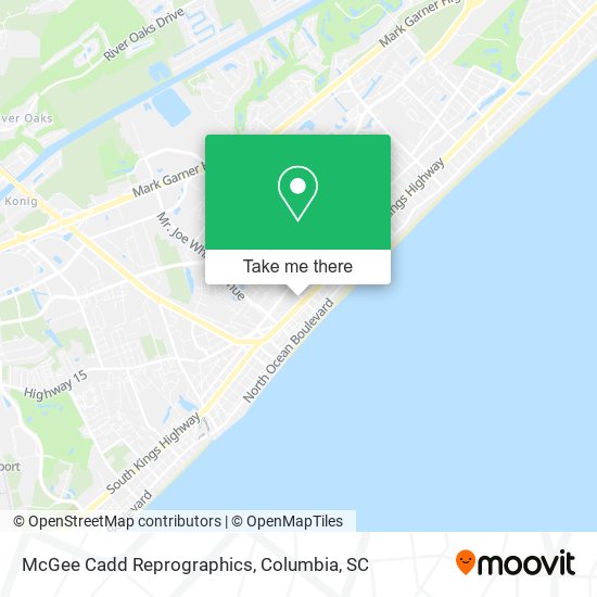 McGee Cadd Reprographics map