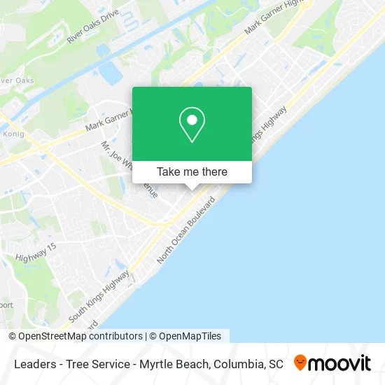 Mapa de Leaders - Tree Service - Myrtle Beach