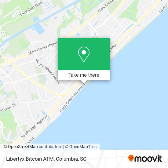 Mapa de Libertyx Bitcoin ATM