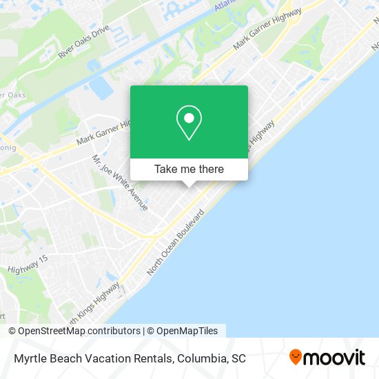 Myrtle Beach Vacation Rentals map