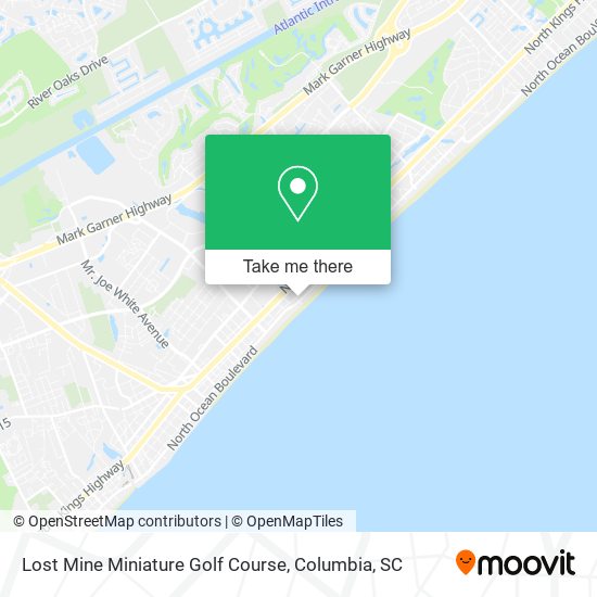 Lost Mine Miniature Golf Course map